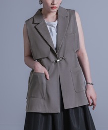脇シャーリングジレ