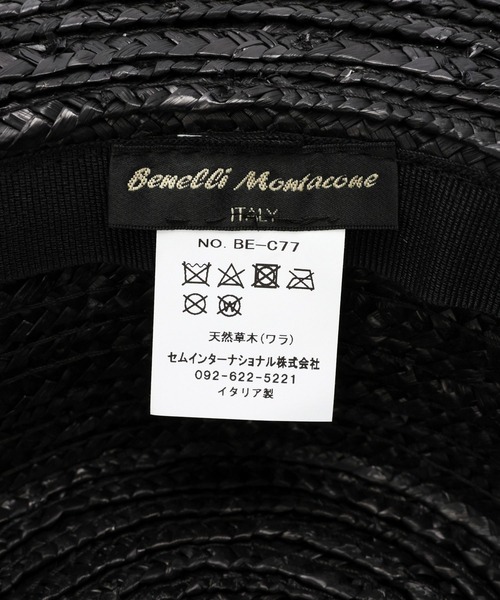 BABYLONE（バビロン）の「【Benelli Montacone】ラフィアハット（ハット・レディース・ナチュラル/ブラック・FREE）」の8枚目の写真