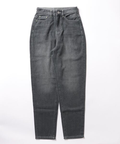 Q（キュー）の「テーパードデニム（デニムパンツ・レディース・グレー・SMALL/MEDIUM）」の2枚目の写真