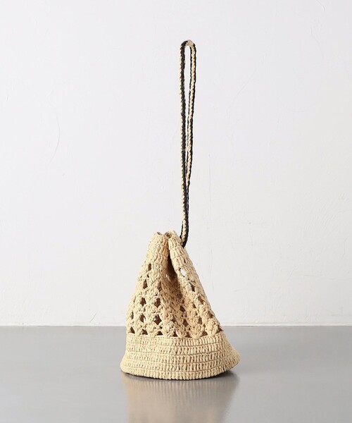 MAISON N.H PARIS（メゾンエヌアッシュパリ）の「＜MAISON N.H PARIS＞NADEGE RAF ショルダーバッグ（かごバッグ・レディース・ナチュラル・FREE）」の5枚目の写真