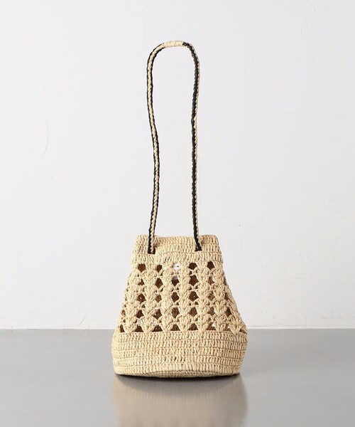 MAISON N.H PARIS（メゾンエヌアッシュパリ）の「＜MAISON N.H PARIS＞NADEGE RAF ショルダーバッグ（かごバッグ・レディース・ナチュラル・FREE）」の6枚目の写真