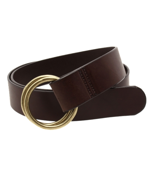 Ray BEAMS（レイビームス）の「Ray BEAMS / 35mm Wリング ベルト（ベルト・レディース・ブラック/ダークブラウン・ONE SIZE）」の2枚目の写真