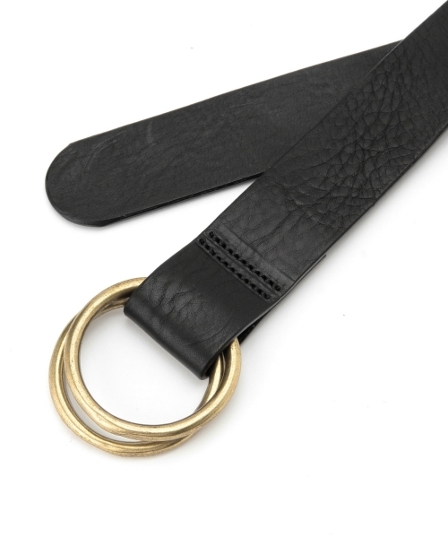 Ray BEAMS（レイビームス）の「Ray BEAMS / 35mm Wリング ベルト（ベルト・レディース・ブラック/ダークブラウン・ONE SIZE）」の5枚目の写真