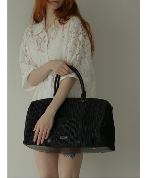 AMAIL(アマイル)の「Puri puri Boston bag(ボストンバッグ・レディース・ブラック/シルバー・FREE)」の13枚目の写真