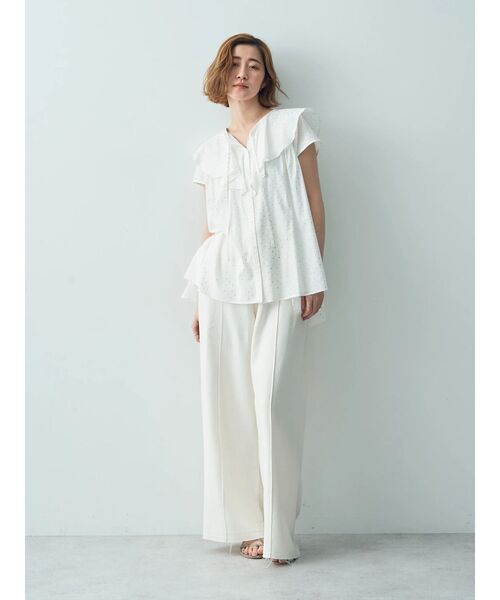 YECCA VECCA(イェッカヴェッカ)の「綿麻バギーツイルパンツ(その他パンツ・レディース・オフホワイト・M/S)」の20枚目の写真