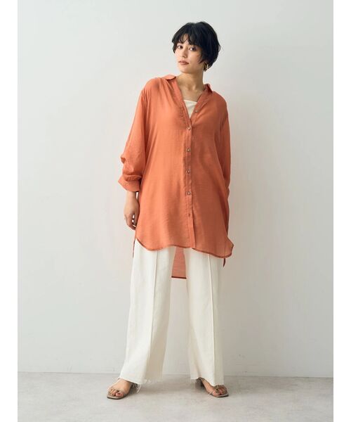 YECCA VECCA(イェッカヴェッカ)の「綿麻バギーツイルパンツ(その他パンツ・レディース・オフホワイト・M/S)」の8枚目の写真