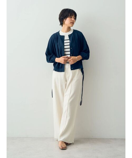 YECCA VECCA(イェッカヴェッカ)の「綿麻バギーツイルパンツ(その他パンツ・レディース・オフホワイト・M/S)」の10枚目の写真