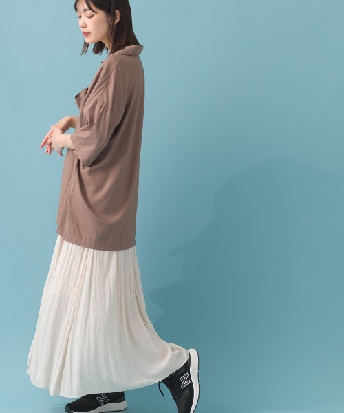 OMNES（オムネス）の「ユニセックス レーヨンアロハシャツ（シャツ/ブラウス・メンズ・ブラウン系その他/ブラック/モカ/ブラック系その他/ブルー系その他・LARGE/MEDIUM）」の17枚目の写真