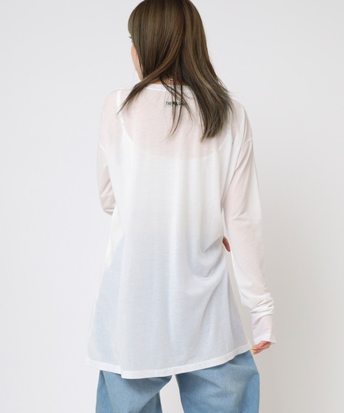 RNA(アールエヌエー)の「M2250 シアールーズロンT(Tシャツ/カットソー・レディース・ホワイト/ブラック/オレンジ/ライトブルー/ピンク・MEDIUM)」の10枚目の写真