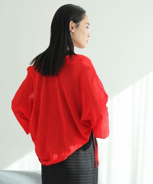セール】シャーリングシアーニットカーディガン（カーディガン