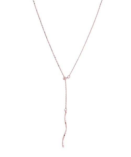 ANEMONE（アネモネ）の「ツイストメタルバーY字ネックレス（ネックレス・レディース・ゴールド/ピンクゴールド/シルバー・FREE）」の4枚目の写真