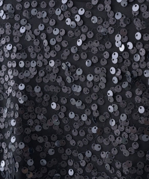 musubore（ムスボレ）の「【 select 】glitter spangle camisole OP / グリッタースパンコールワンピ（ワンピース・レディース・ブルー/ブラック・FREE）」の11枚目の写真
