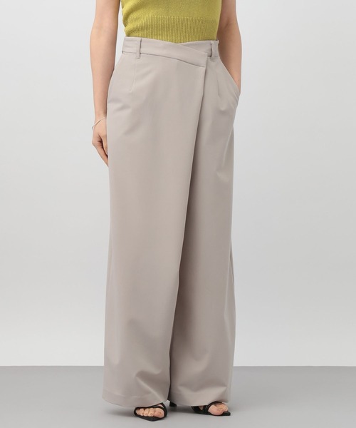 A part by(アパートバイ)の「アシメラップパンツ(その他パンツ・レディース・ベージュ/ブラック・SMALL/MEDIUM)」の2枚目の写真