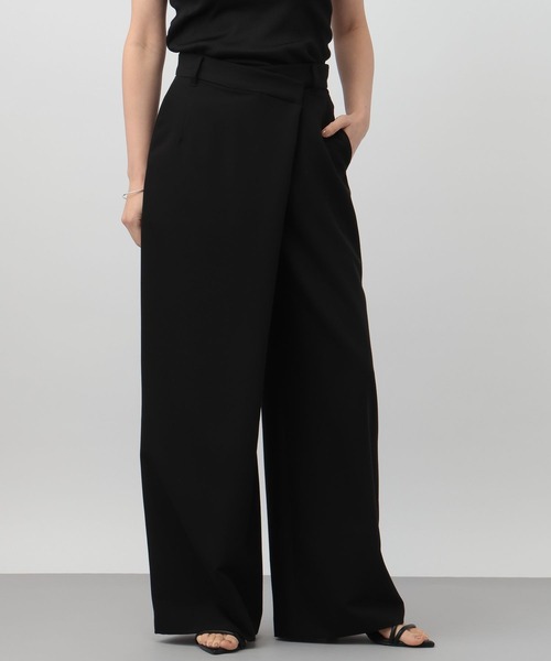 A part by(アパートバイ)の「アシメラップパンツ(その他パンツ・レディース・ベージュ/ブラック・SMALL/MEDIUM)」の1枚目の写真