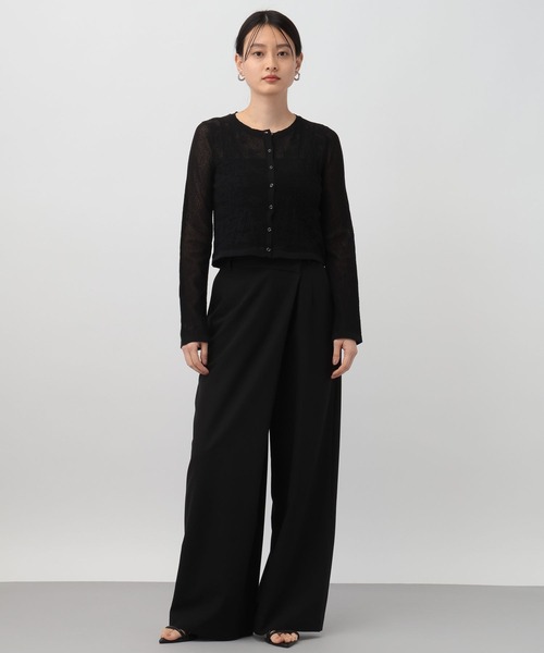 A part by(アパートバイ)の「アシメラップパンツ(その他パンツ・レディース・ベージュ/ブラック・SMALL/MEDIUM)」の3枚目の写真