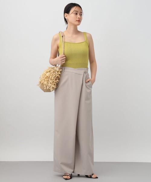 A part by(アパートバイ)の「アシメラップパンツ(その他パンツ・レディース・ベージュ/ブラック・SMALL/MEDIUM)」の7枚目の写真
