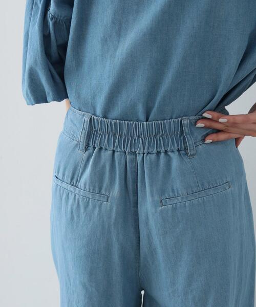 GALLEST（ギャレスト）の「◆ダンガリーワイドタックパンツ（その他パンツ・レディース・サックスブルー/チャコールグレー・36/38/40）」の12枚目の写真