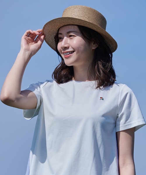 Arnold Palmer（アーノルドパーマー）の「雑材 ロゴ リボン ハット（ハット・レディース・ベージュ/ブラック/アイボリー・F）」の3枚目の写真