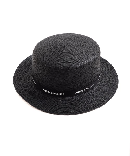 Arnold Palmer（アーノルドパーマー）の「雑材 ロゴ リボン ハット（ハット・レディース・ベージュ/ブラック/アイボリー・F）」の16枚目の写真