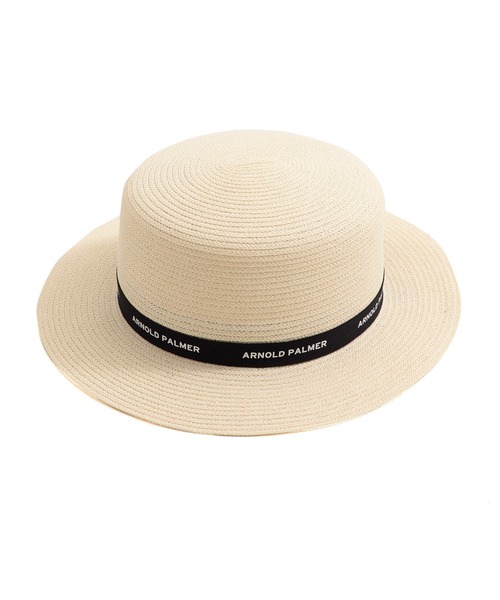 Arnold Palmer（アーノルドパーマー）の「雑材 ロゴ リボン ハット（ハット・レディース・ベージュ/ブラック/アイボリー・F）」の14枚目の写真