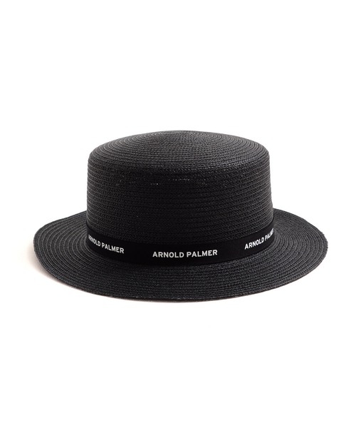 Arnold Palmer（アーノルドパーマー）の「雑材 ロゴ リボン ハット（ハット・レディース・ベージュ/ブラック/アイボリー・F）」の10枚目の写真