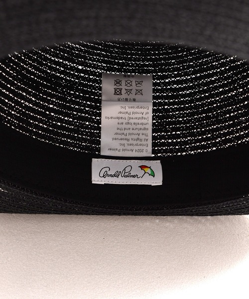 Arnold Palmer（アーノルドパーマー）の「雑材 ロゴ リボン ハット（ハット・レディース・ベージュ/ブラック/アイボリー・F）」の12枚目の写真