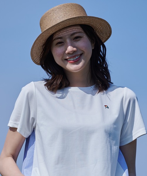 Arnold Palmer（アーノルドパーマー）の「雑材 ロゴ リボン ハット（ハット・レディース・ベージュ/ブラック/アイボリー・F）」の9枚目の写真