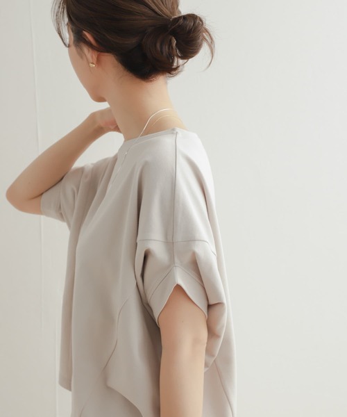「URBAN RESEARCH DOORS」 半袖カットソー MEDIUM アイボリー レディース URBAN RESEARCH DOORS 「URBAN DOORS」 半袖カットソー MEDIUM