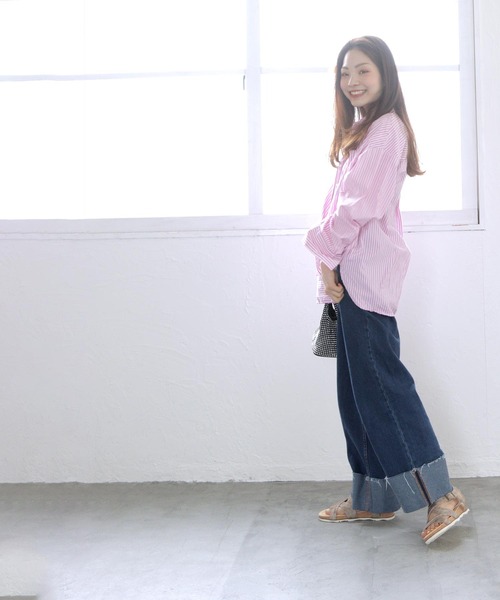 amitie（アミティエ）の「履き口ゴム ふかふかインソールのクロスベルトサンダル（サンダル・レディース・ブラック/ブラウン/ベージュ・L/M/LL/S）」の21枚目の写真