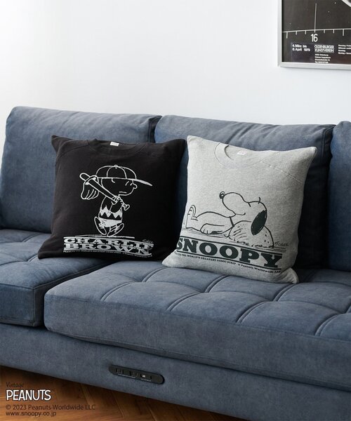 再値下げ！新品ジャーナルスタンダードファニチャー ピーナッツ クッションカバー2 セール】【PEANUTS×SPORTS WEAR by JOURNAL STANDARD FURNITURE