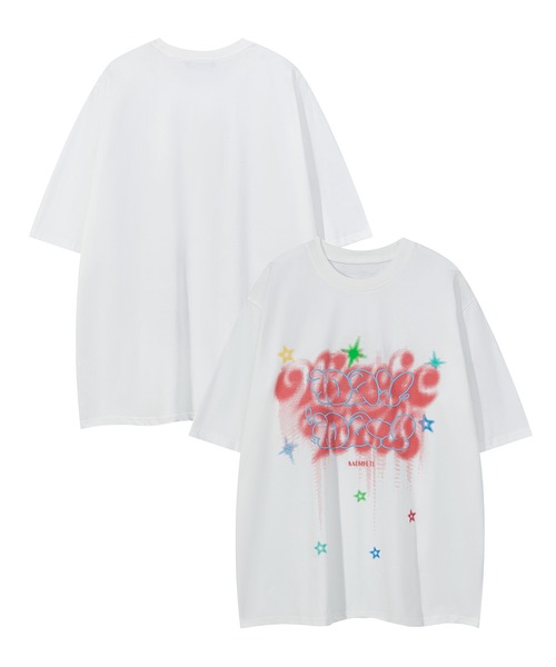 HOOK（フック）の「HOOK -select-  ポッププリント半袖TEE (SS)（LR)（Tシャツ/カットソー・メンズ・ブラック/ブラック系その他2/ホワイト系その他2/ブラック系その他/レッド系その他4/ダークグリーン/ブラック系その他3/レッド系その他3/ホワイト系その他/ブラック系その他4/チョコ・M/L/XL）」の2枚目の写真