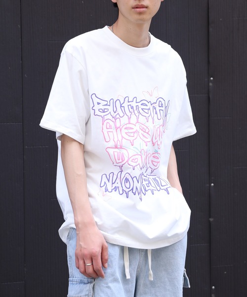 HOOK（フック）の「HOOK -select-  ポッププリント半袖TEE (SS)（LR)（Tシャツ/カットソー・メンズ・ブラック/ブラック系その他2/ホワイト系その他2/ブラック系その他/レッド系その他4/ダークグリーン/ブラック系その他3/レッド系その他3/ホワイト系その他/ブラック系その他4/チョコ・M/L/XL）」の3枚目の写真