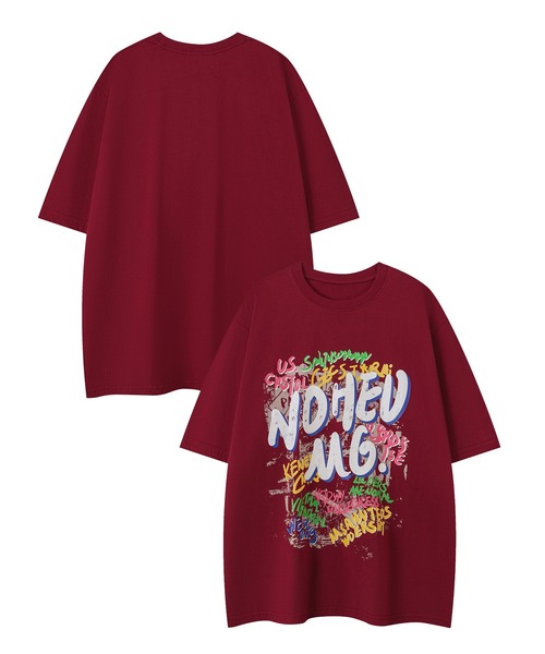 HOOK（フック）の「HOOK -select-  ポッププリント半袖TEE (SS)（LR)（Tシャツ/カットソー・メンズ・ブラック/ブラック系その他2/ホワイト系その他2/ブラック系その他/レッド系その他4/ダークグリーン/ブラック系その他3/レッド系その他3/ホワイト系その他/ブラック系その他4/チョコ・M/L/XL）」の10枚目の写真