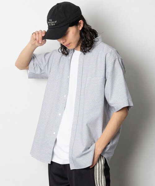 FREAK'S STORE（フリークスストア）の「NEW LOOSE FIT OX BD SHIRT SHORT SLEEVE/ニュールーズフィット オックス ボタンダウンシャツ ショートスリーブ（シャツ/ブラウス・メンズ・その他9/サックスブルー/その他16/ホワイト/その他13・SMALL/MEDIUM/LARGE）」の5枚目の写真