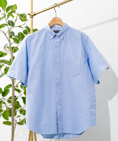 FREAK'S STORE（フリークスストア）の「NEW LOOSE FIT OX BD SHIRT SHORT SLEEVE/ニュールーズフィット オックス ボタンダウンシャツ ショートスリーブ（シャツ/ブラウス・メンズ・その他9/サックスブルー/その他16/ホワイト/その他13・SMALL/MEDIUM/LARGE）」の11枚目の写真