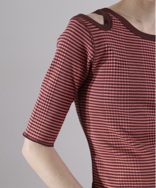 CREOLME（クレオルム）の「(CREOLME)マルチボーダートップス（T