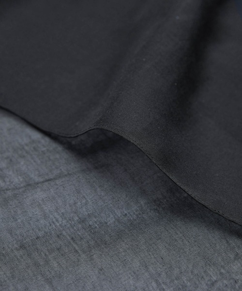 ROPE'（ロペ）の「シアーライトカーディーライク羽織りシャツ（シャツ/ブラウス・レディース・ブラック/オフホワイト・FREE）」の7枚目の写真