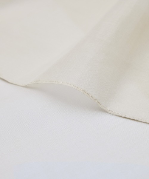 ROPE'（ロペ）の「シアーライトカーディーライク羽織りシャツ（シャツ/ブラウス・レディース・ブラック/オフホワイト・FREE）」の8枚目の写真