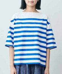 THREE FIFTY STANDARD パネルボーダーTシャツ