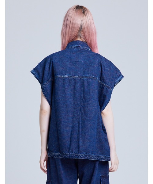 Little sunny bite(リトルサニーバイト)の「/Little Sunny Bite/KURO x little sunny bite denim vest(ベスト・レディース・インディゴブルー・SMALL)」の18枚目の写真
