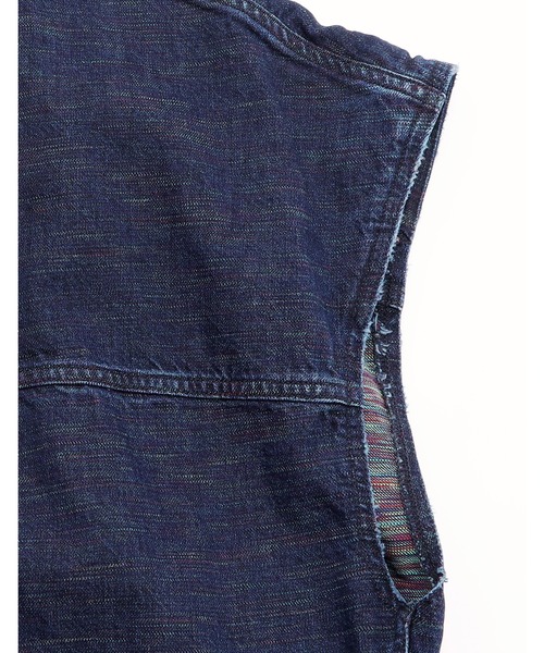 Little sunny bite(リトルサニーバイト)の「/Little Sunny Bite/KURO x little sunny bite denim vest(ベスト・レディース・インディゴブルー・SMALL)」の9枚目の写真