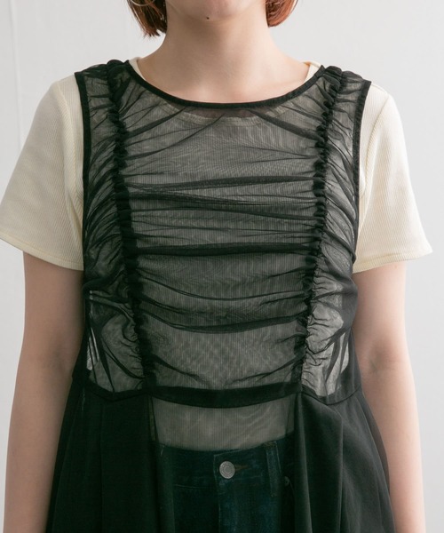 KBF(ケイビーエフ)の「フリルSETチュールワンピース(ワンピース・レディース・ブラック/オレンジ系その他・ONE)」の16枚目の写真