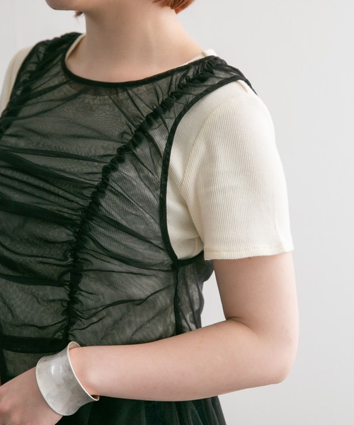 KBF(ケイビーエフ)の「フリルSETチュールワンピース(ワンピース・レディース・ブラック/オレンジ系その他・ONE)」の17枚目の写真