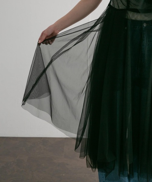 KBF(ケイビーエフ)の「フリルSETチュールワンピース(ワンピース・レディース・ブラック/オレンジ系その他・ONE)」の18枚目の写真