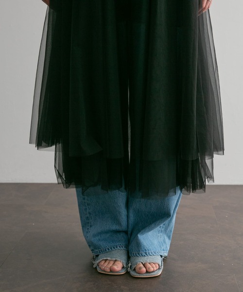 KBF(ケイビーエフ)の「フリルSETチュールワンピース(ワンピース・レディース・ブラック/オレンジ系その他・ONE)」の19枚目の写真