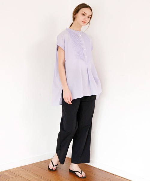 URBAN RESEARCH Sonny Label(アーバンリサーチサニーレーベル)の「エアリーコットンピンタックドレスシャツ(シャツ/ブラウス・レディース・ブラック/ライトピンク/オフホワイト/ブルー系その他・FREE)」の20枚目の写真