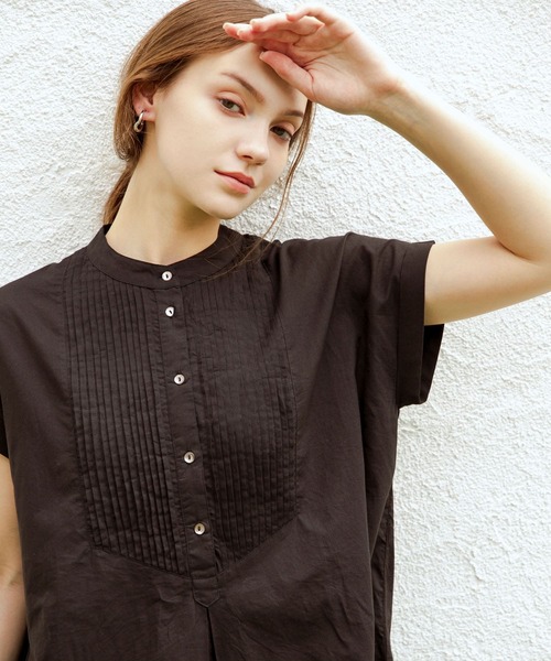 URBAN RESEARCH Sonny Label(アーバンリサーチサニーレーベル)の「エアリーコットンピンタックドレスシャツ(シャツ/ブラウス・レディース・ブラック/ライトピンク/オフホワイト/ブルー系その他・FREE)」の22枚目の写真