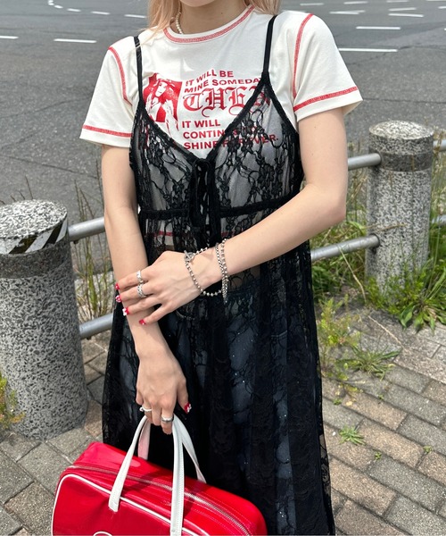 美品 Seea Ayla One Piece Sサイズ アシメデザインレースキャミワンピース（ワンピース）｜sedacle
