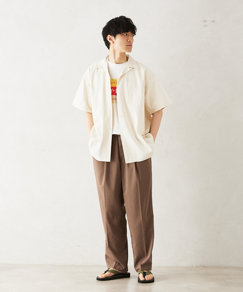 PAYDAY(ペイデイ)の「PAYDAY / ペイデイ 別注 シャンブレーオープンカラーシャツ(シャツ/ブラウス・メンズ・ブルー/アイボリー・LARGE/MEDIUM)」の5枚目の写真