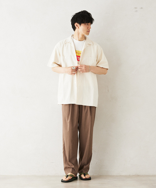 PAYDAY(ペイデイ)の「PAYDAY / ペイデイ 別注 シャンブレーオープンカラーシャツ(シャツ/ブラウス・メンズ・ブルー/アイボリー・LARGE/MEDIUM)」の8枚目の写真